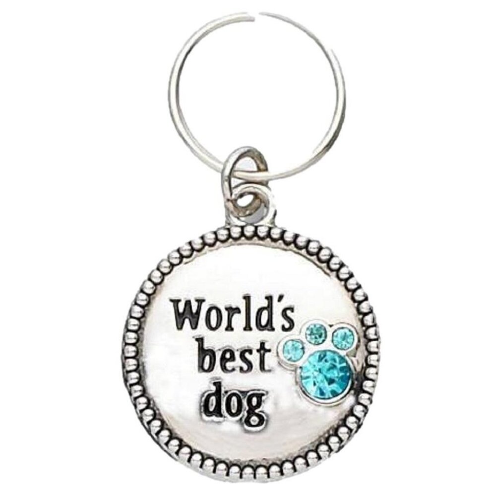 "World's Best Dog" Pet Dog Collar Charm / Tag